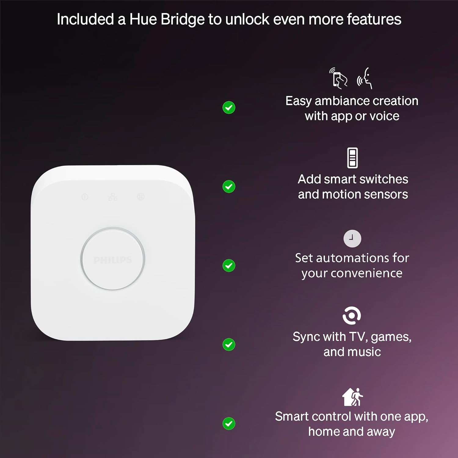 Philips Hue Smart Light Starter Kit (4-Pack)